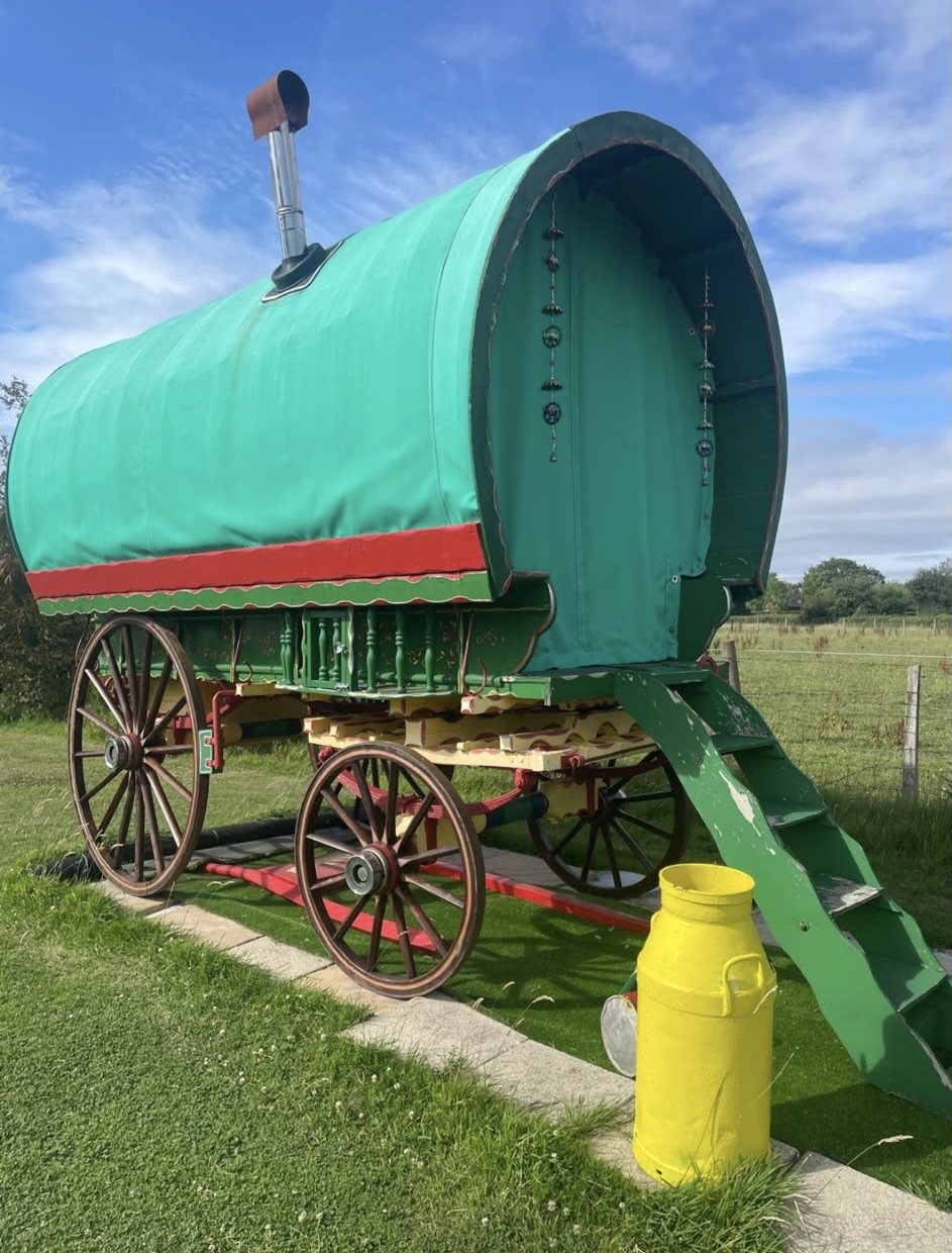 The charming Romany caravan on site