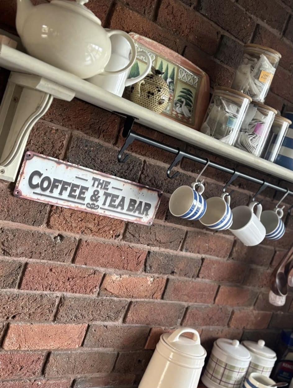 The coffee and tea bar